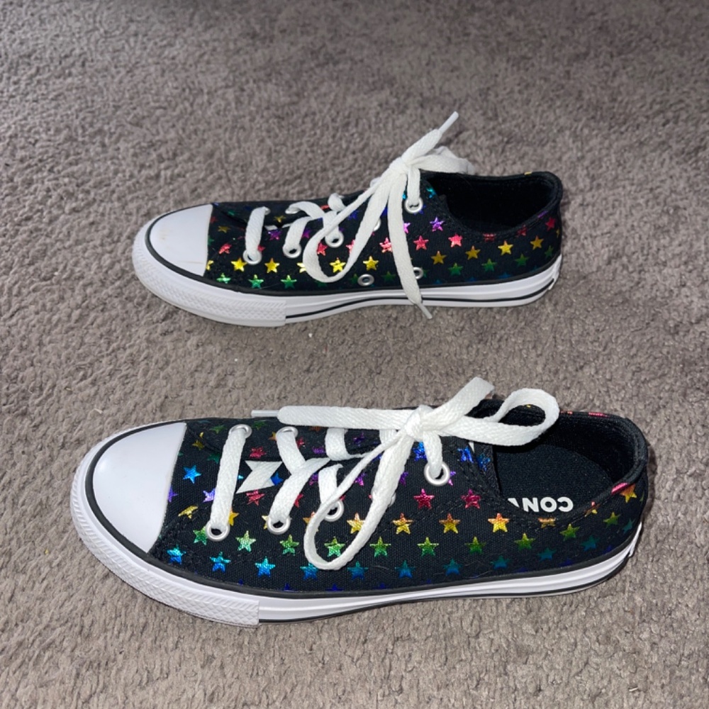 Girls All Star Converse Rainbow color stars